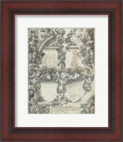 Framed Design for a Marriage Window with the Seasons Spring and Summer