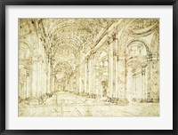 Framed Interior of Saint Peter's Basilica