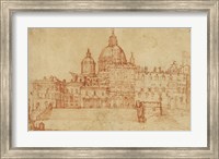 Framed View of Saint Peter's (recto); Study of a Young Man