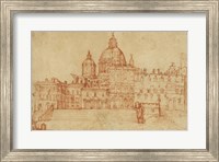 Framed View of Saint Peter's (recto); Study of a Young Man