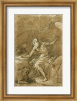 Framed Saint Jerome Hearing the Trumpet of the Last Judgement - posed