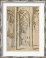 Framed Interior of a Gothic Church