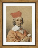 Framed Portrait of Armand-Jean du Plessis, Cardinal de Richelieu