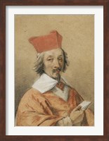 Framed Portrait of Armand-Jean du Plessis, Cardinal de Richelieu