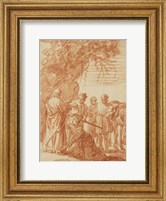Framed Prophet Elisha and the Shunammite Woman