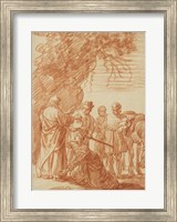 Framed Prophet Elisha and the Shunammite Woman