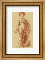 Framed Nude Woman with a Snake