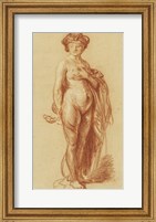Framed Nude Woman with a Snake