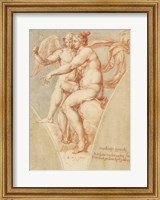 Framed Venus and Cupid after Raphael