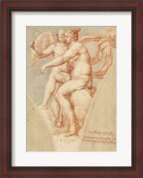 Framed Venus and Cupid after Raphael