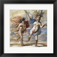 Framed Apollo and Daphne