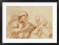 Framed Studies of a Man Smoking and a Man Drinking