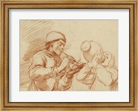 Framed Studies of a Man Smoking and a Man Drinking