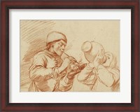 Framed Studies of a Man Smoking and a Man Drinking