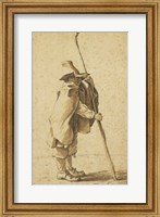 Framed Young Herdsman Leaning on His Houlette