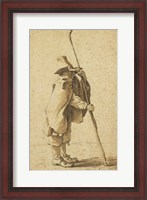 Framed Young Herdsman Leaning on His Houlette