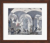 Framed Enchanted Cellar with Animals