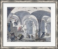 Framed Enchanted Cellar with Animals