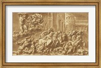 Framed Sons of Niobe Being Slain by Apollo and Diana