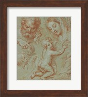 Framed Studies of the Madonna and Child and of Heads