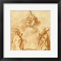 Framed Virgin and Child Appearing to Two Bishops