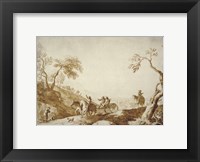 Framed Landscape with Travelers