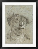 Framed Self-Portrait Wearing a Cloth Hat