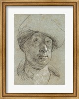 Framed Self-Portrait Wearing a Cloth Hat