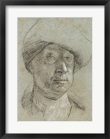Framed Self-Portrait Wearing a Cloth Hat