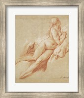 Framed Study of a Reclining Nude