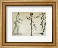 Framed Three Figure Studies