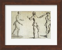 Framed Three Figure Studies