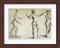 Framed Three Figure Studies