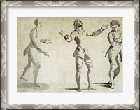 Framed Three Figure Studies