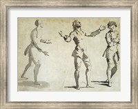 Framed Three Figure Studies