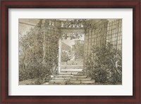 Framed Landscape with a Stairway and Balustrade