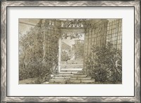 Framed Landscape with a Stairway and Balustrade