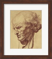 Framed Study of the Head of an Old Man