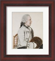 Framed Portrait of Charles-Benjamin de Langes