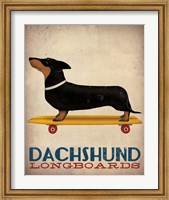 Framed Dachshund Longboards