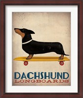 Framed Dachshund Longboards