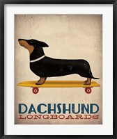 Framed Dachshund Longboards