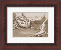 Framed Centaur and a Female Faun in a Landscape