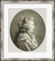 Framed Portrait of a Young Lady in Profile