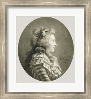 Framed Portrait of a Young Lady in Profile