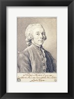 Framed Portrait of Nicolas Michel Cury