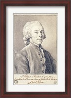 Framed Portrait of Nicolas Michel Cury