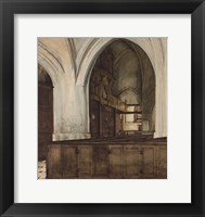 Framed Interior of Abbey of Aramont at Verberie