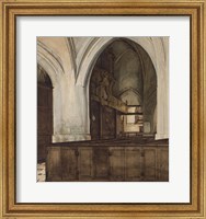 Framed Interior of Abbey of Aramont at Verberie