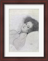 Framed Portrait of a Young Woman Reclining